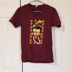 !!SUMMER SALE!! Burgundy/Maroon Tri Sigma Short Sleeve Tee, XS